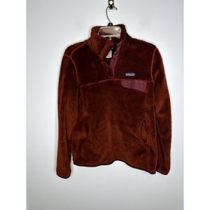 Patagonia Women's Re-Tool Snap-T Fleece Pullover Burnt Red / Orange